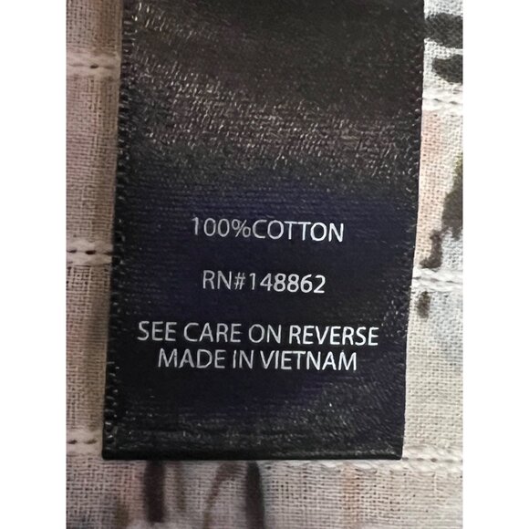 Torrid Floral Print Cotton Blouse Size 3 Tropical Pattern Short Sleeves Womens - Picture 9 of 10